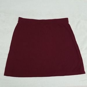 Maroon skater skirt